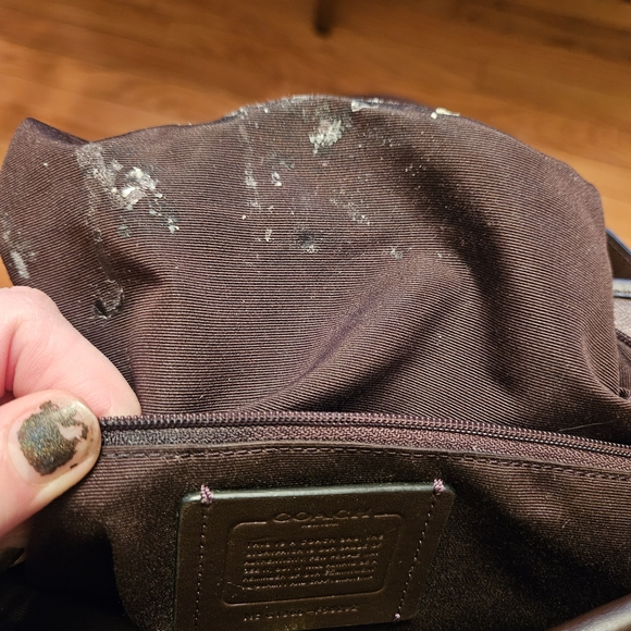 Coach Dark Brown Signature Tote - Picture 4 of 5